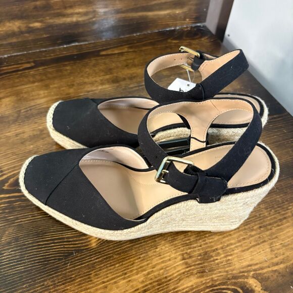 Time And Tru Black Wedges Size 9 - Picture 2 of 7